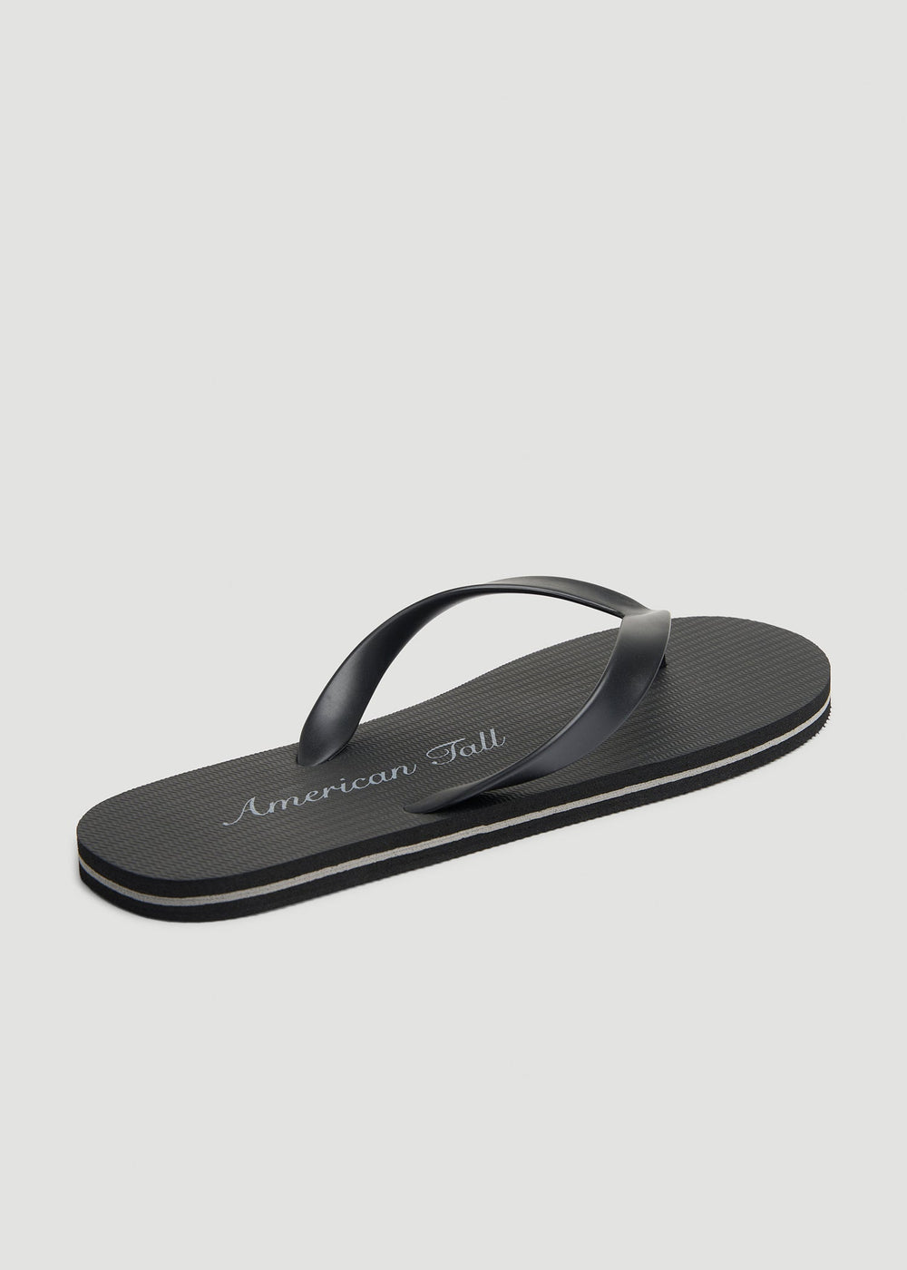 American Tall Discount | Men's Flip-Flop in Black/Grey