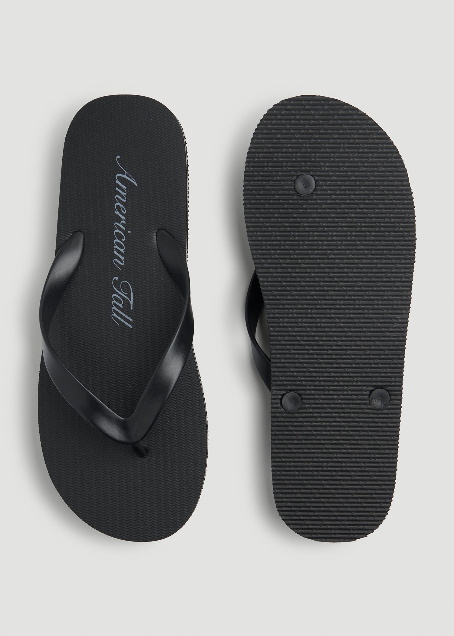 American Tall Discount | Men's Flip-Flop in Black/Grey