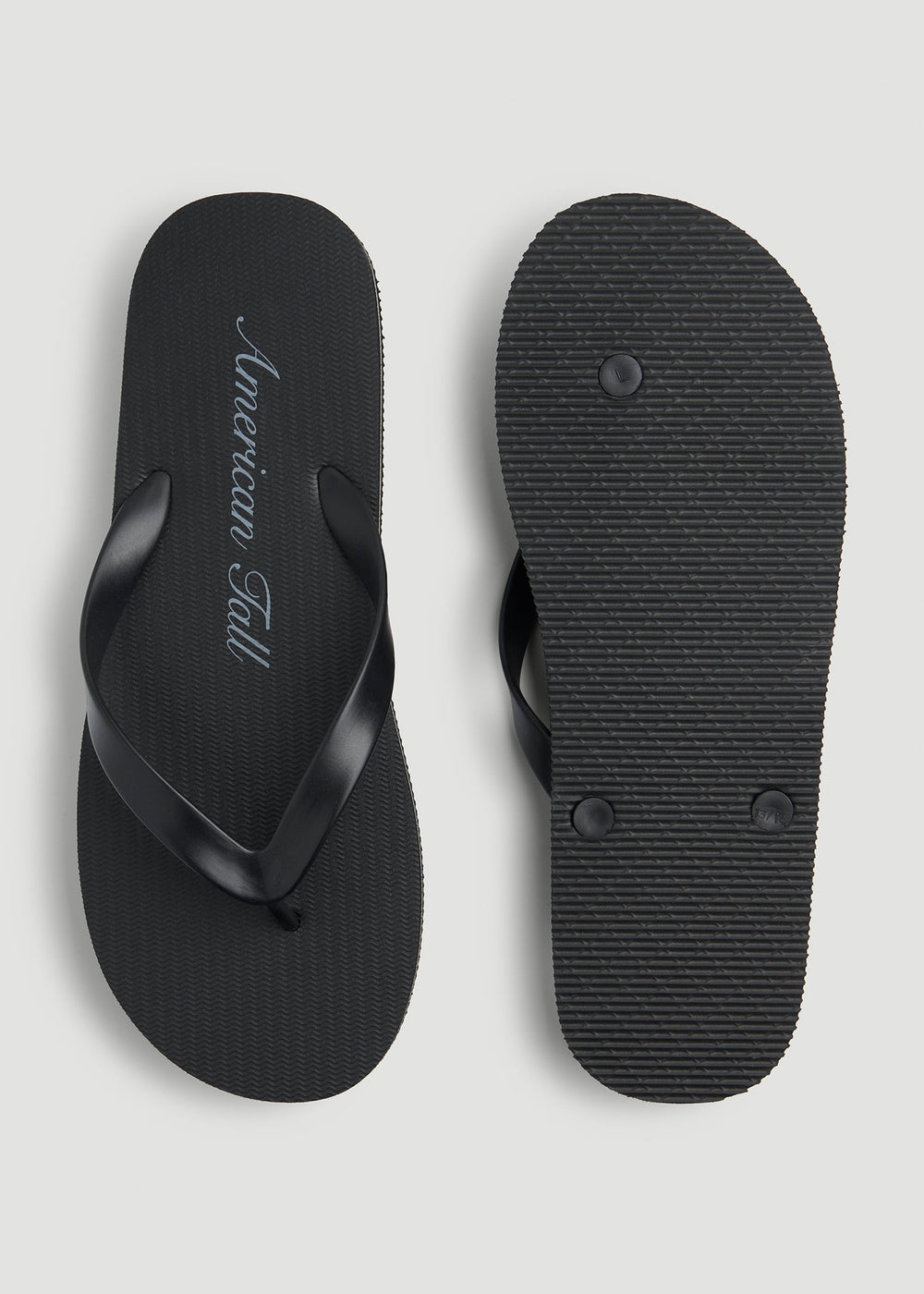 American Tall Discount | Men's Flip-Flop in Black/Grey