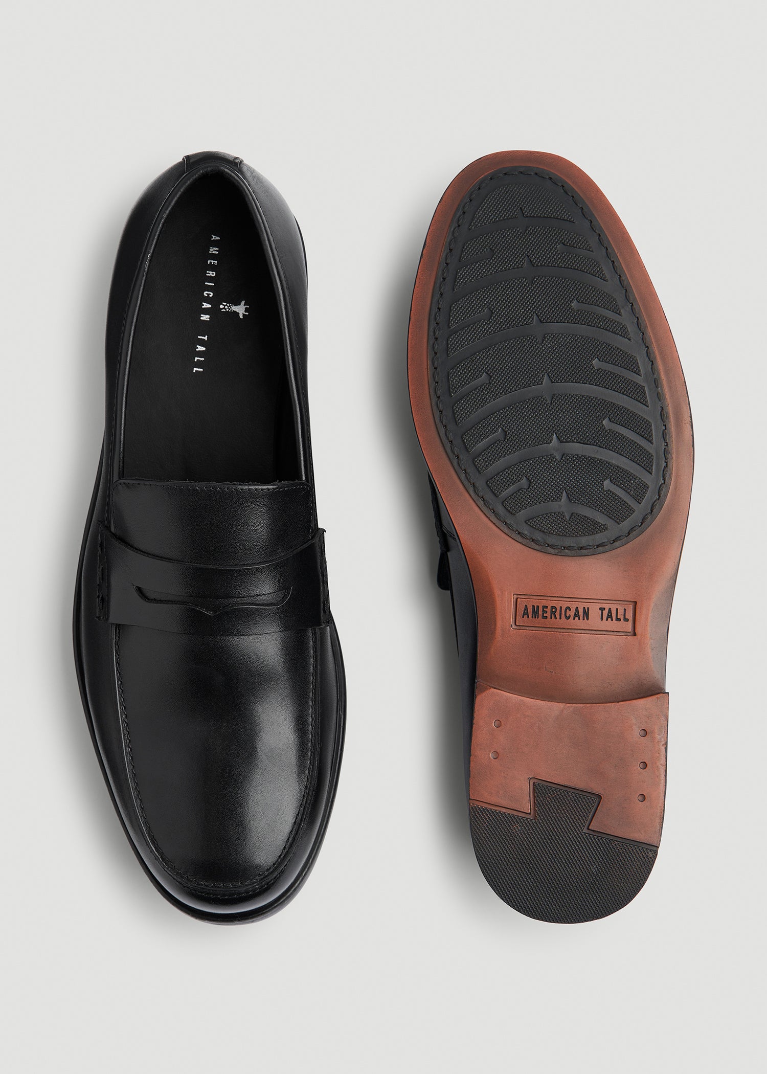 American Tall Sale | Penny Loafers for Tall Men in Black