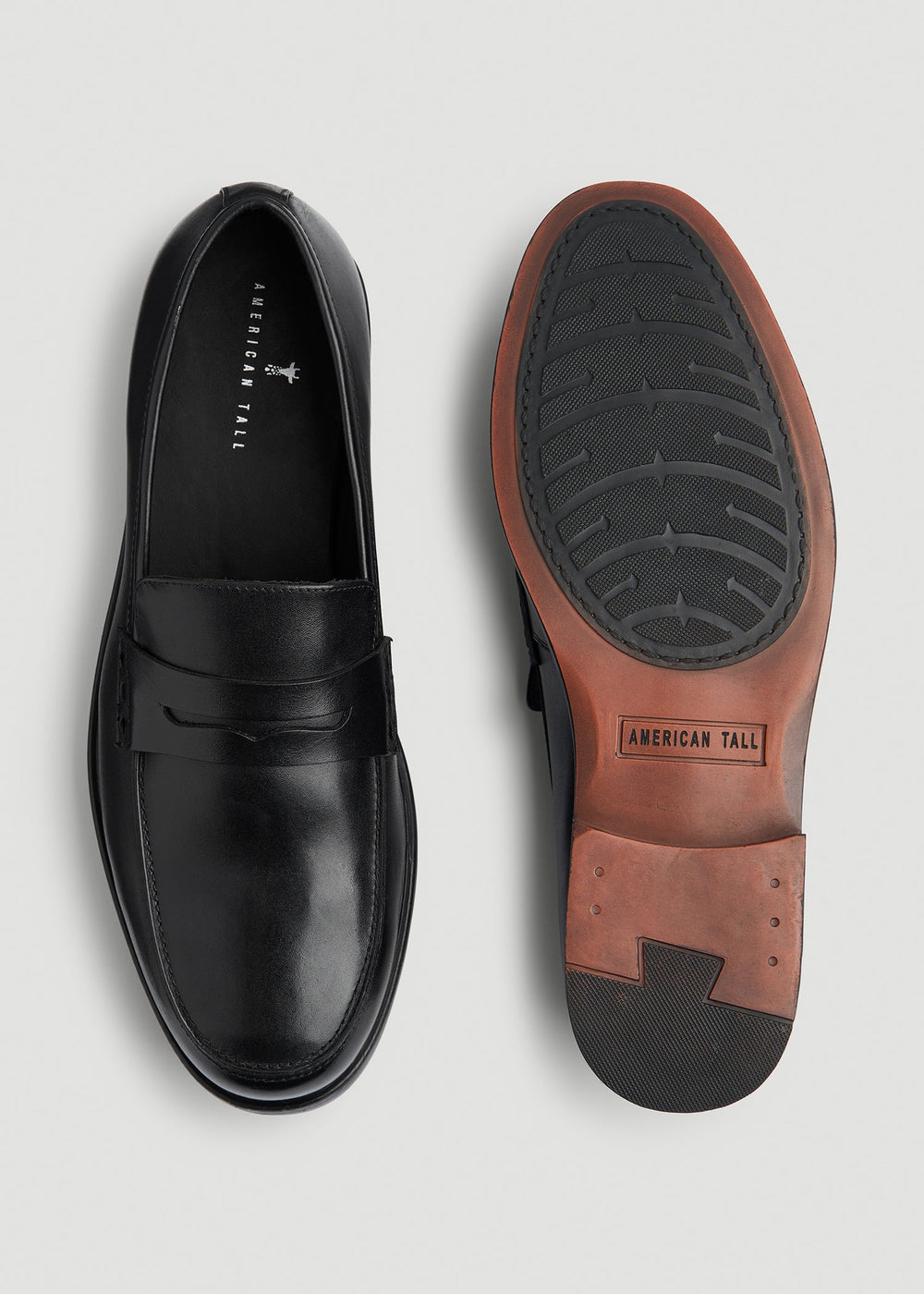 American Tall Sale | Penny Loafers for Tall Men in Black