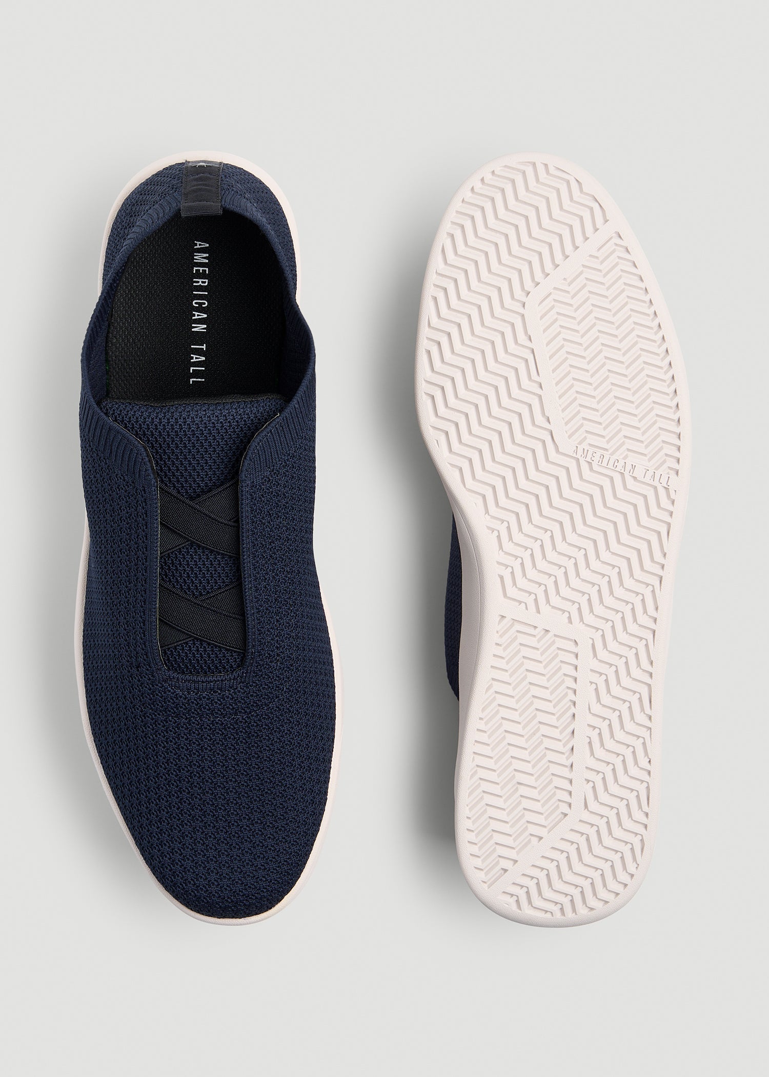 American Tall Online Shop | Lightweight Knit Sneakers for Tall Men in Navy