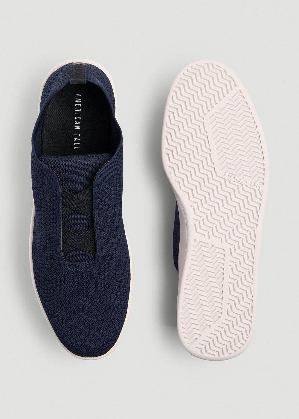American Tall Online Shop | Lightweight Knit Sneakers for Tall Men in Navy