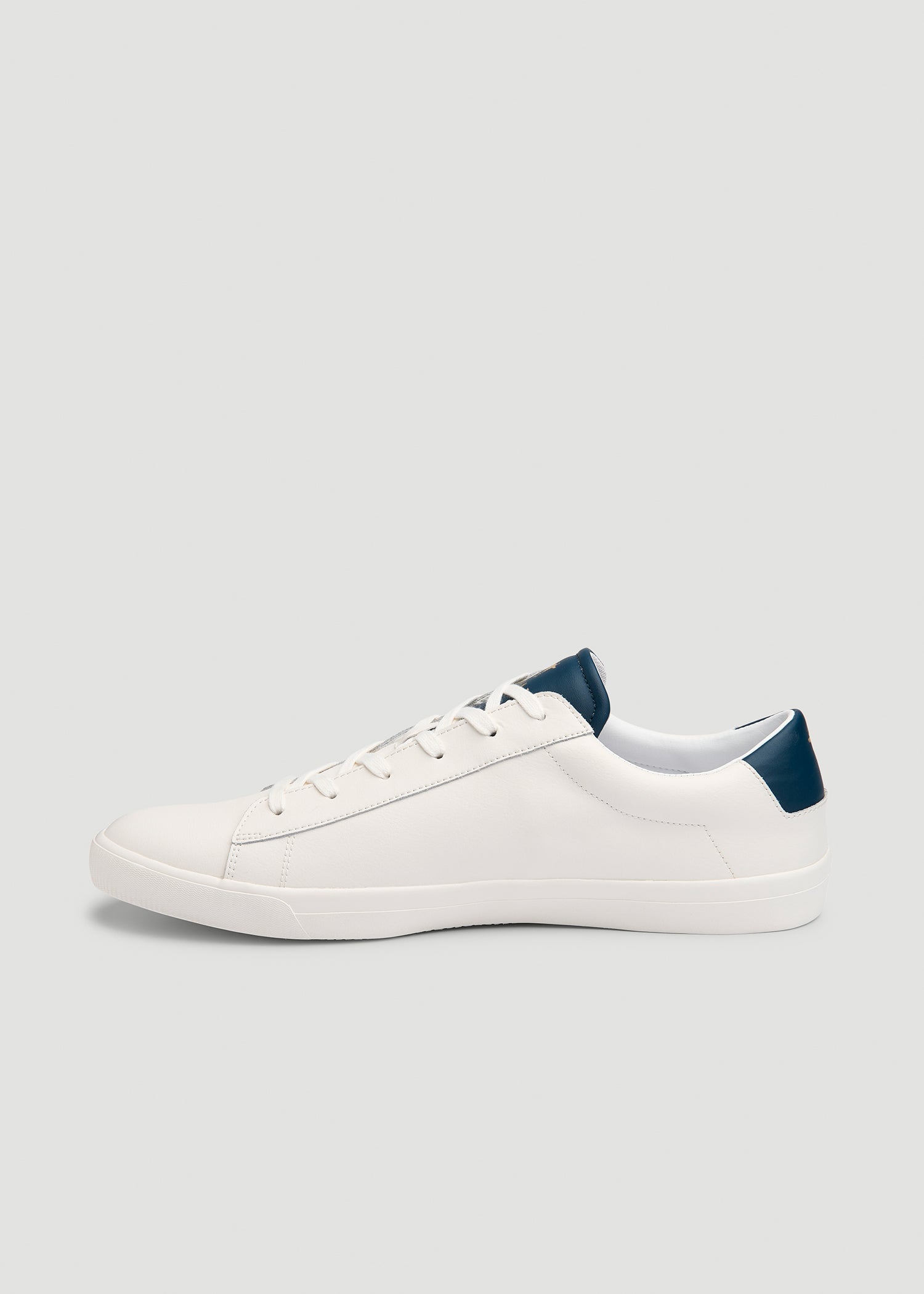 American Tall Discount | Tennis Sneaker for Tall Men in White and Navy