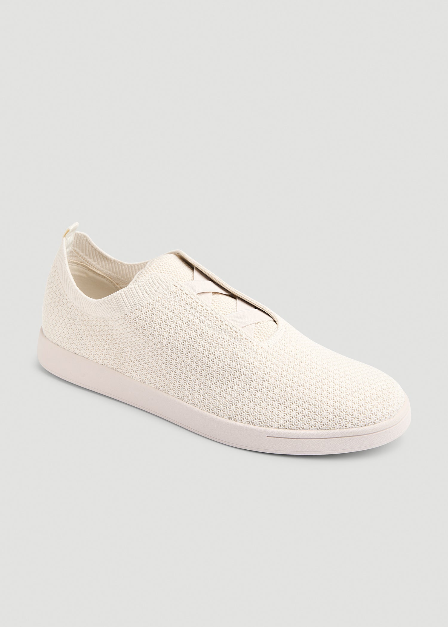 American Tall Online | Lightweight Knit Sneakers for Tall Men in White Sand