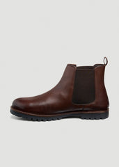 American Tall For Sale | Lug Sole Chelsea Boots for Tall Men in Dark Brown