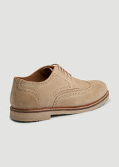 American Tall Sale | Suede Wingtip Oxfords for Tall Men in Beige