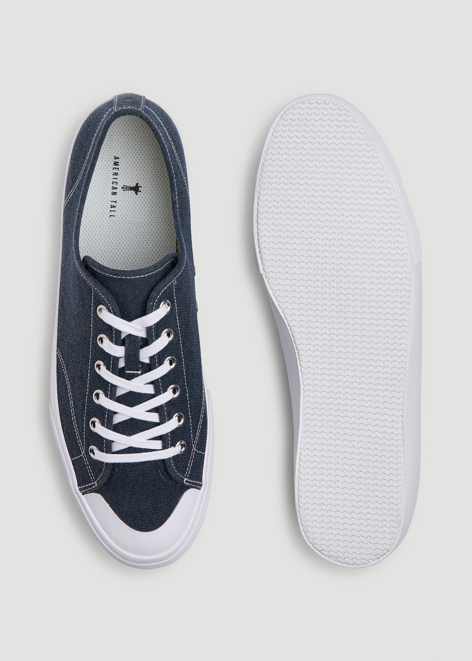 American Tall For Sale | Vulcanized Sneaker for Tall Men in Navy Blue