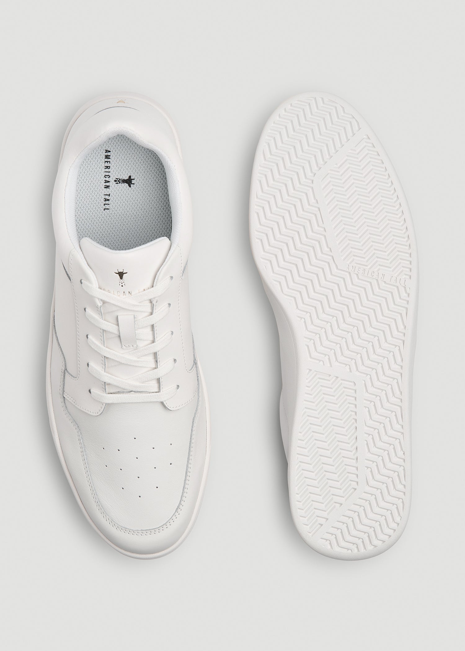 American Tall Discount | Court Sneaker for Tall Men in White