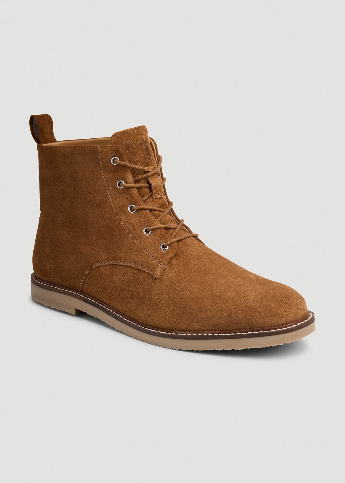 American Tall Outlet | Suede Crepe Sole Boots for Tall Men in Tan