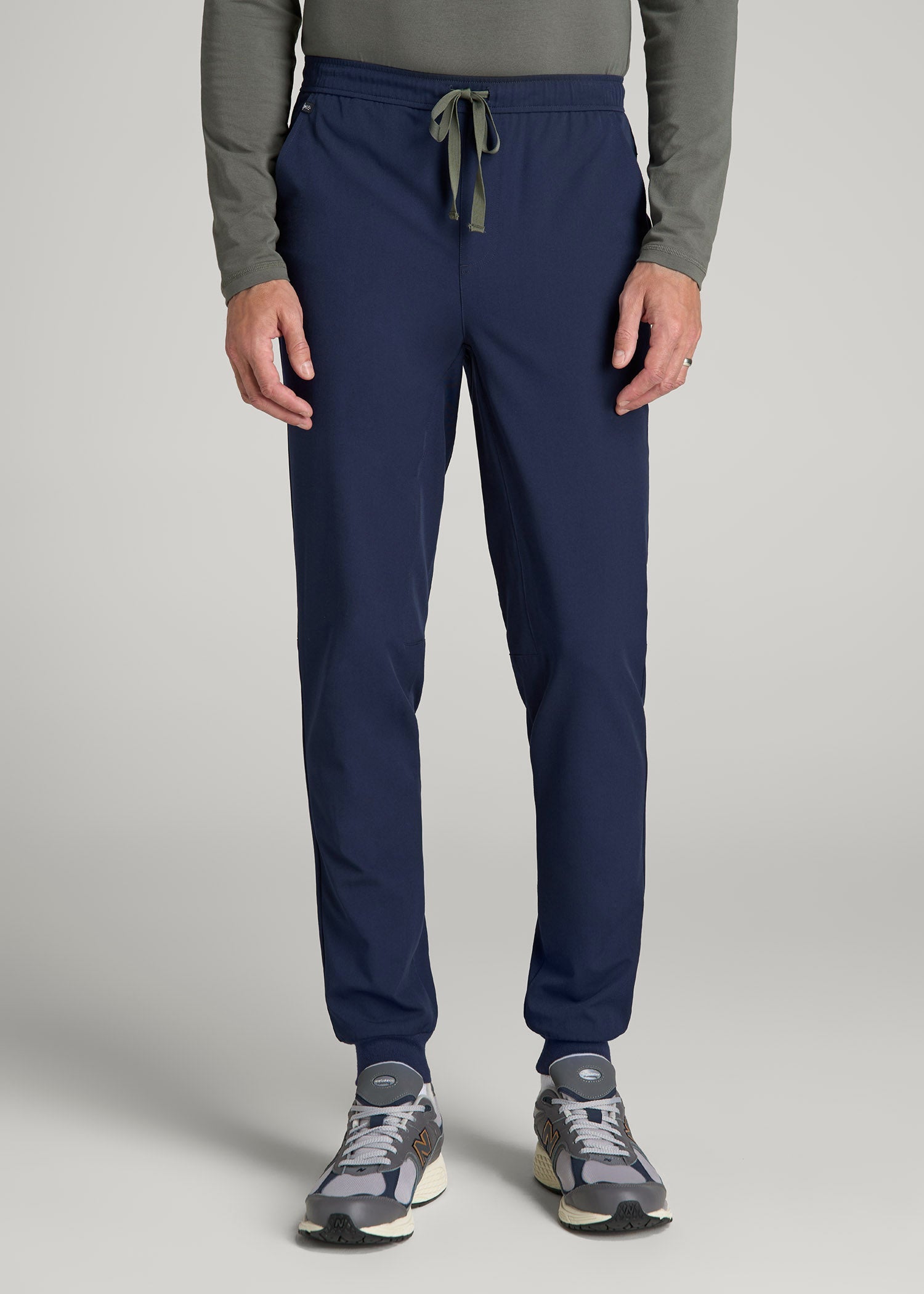 American Tall Online | Scrub Joggers for Tall Men in Patriot Blue