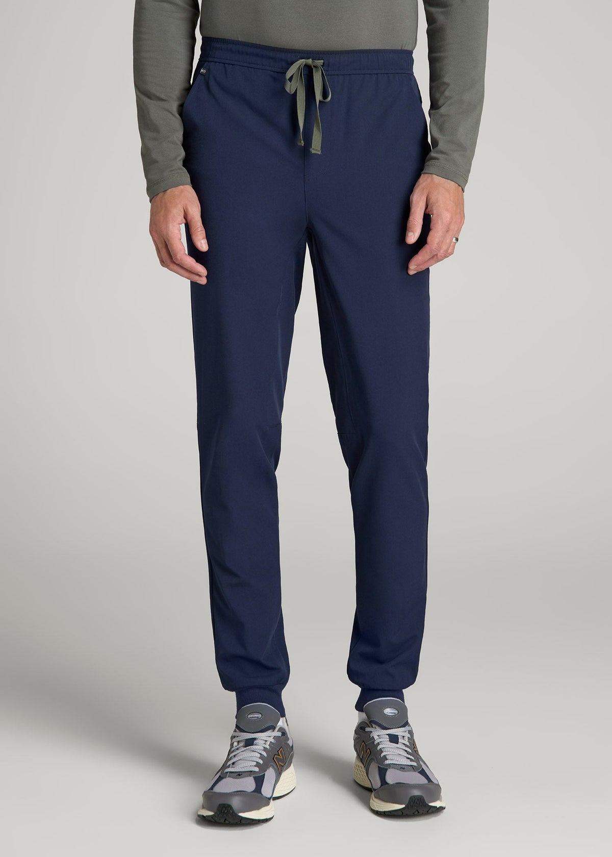 American Tall Online | Scrub Joggers for Tall Men in Patriot Blue