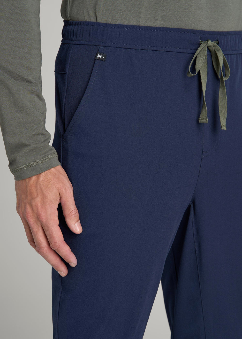 American Tall Online | Scrub Joggers for Tall Men in Patriot Blue