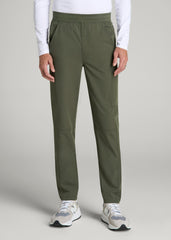 American Tall Sale | Cargo Scrub Pants for Tall Men in Clover Green