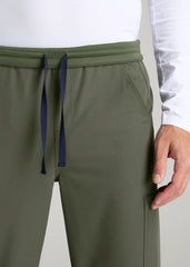 American Tall Sale | Cargo Scrub Pants for Tall Men in Clover Green
