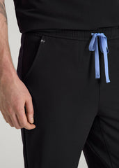 American Tall Outlet | Scrub Joggers for Tall Men in Black