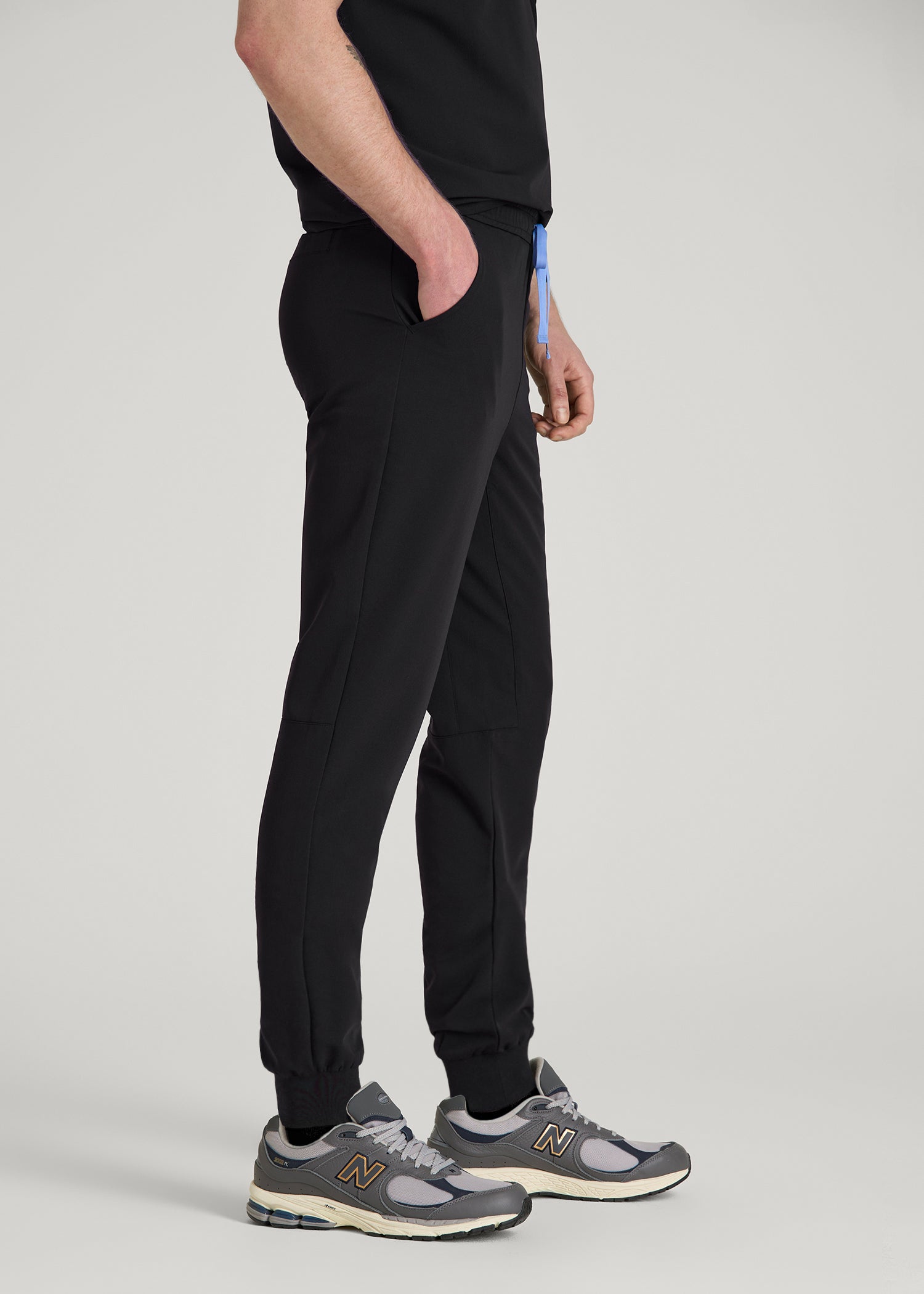 American Tall Outlet | Scrub Joggers for Tall Men in Black