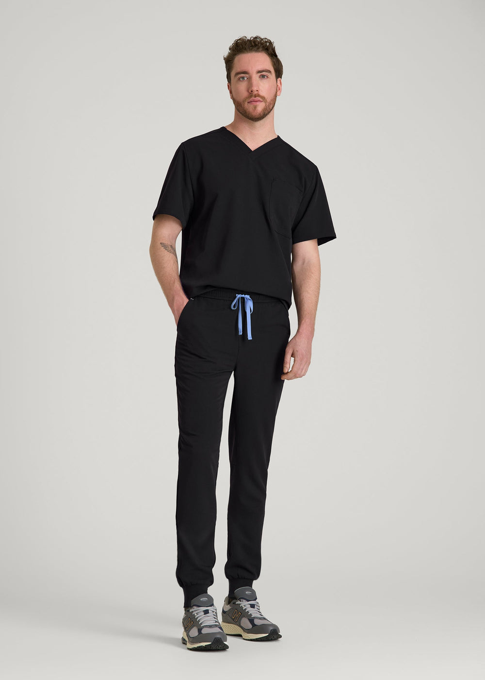 American Tall Outlet | Scrub Joggers for Tall Men in Black