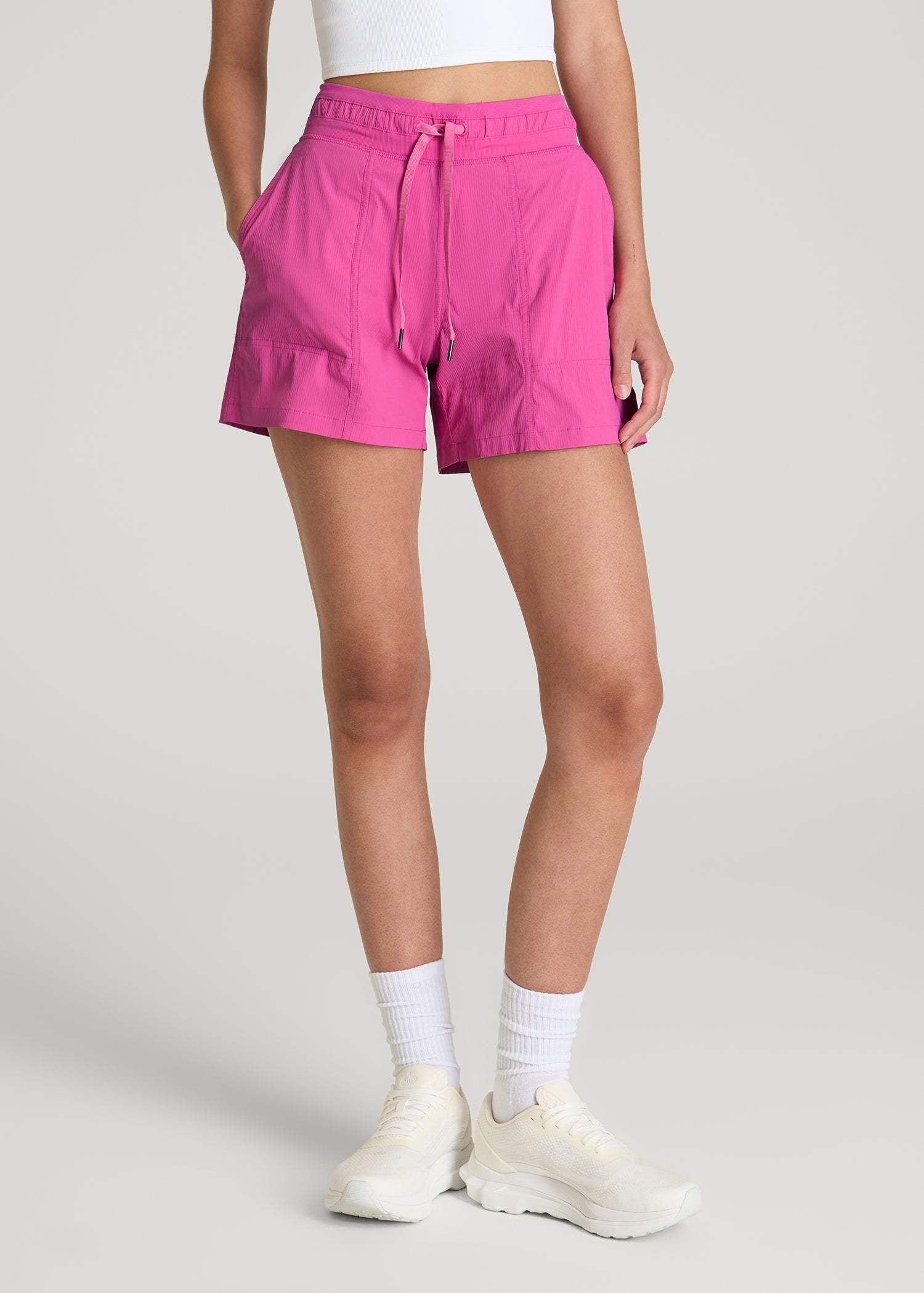 American Tall Online Shop | High Rise After Practice Short for Tall Women in Magenta