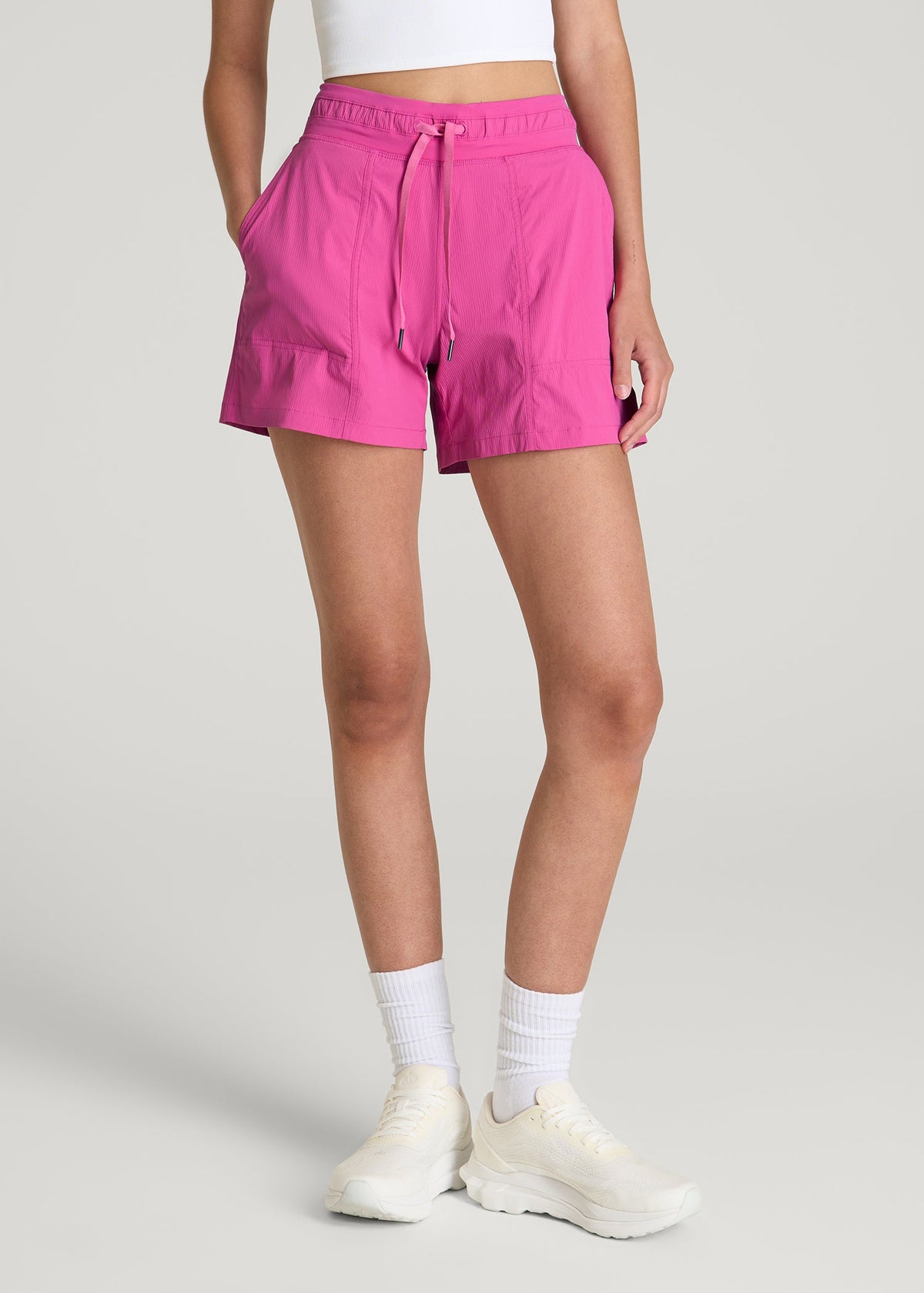 American Tall Online Shop | High Rise After Practice Short for Tall Women in Magenta