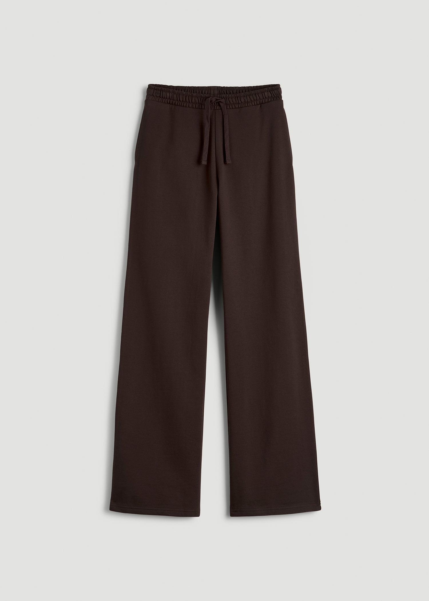 American Tall Online | Everyday Terry Midrise Wide Leg Pants for Tall Women in Espresso