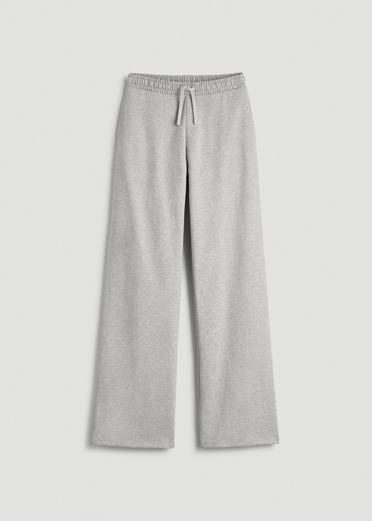 American Tall Sale | Everyday Terry Midrise Wide Leg Pants for Tall Women in Grey Mix