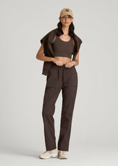 American Tall Outlet | High Rise After Practice Pant for Tall Women in Espresso
