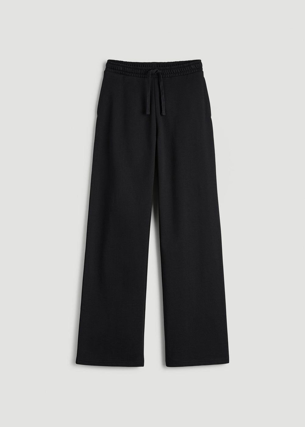 American Tall For Sale | Everyday Terry Midrise Wide Leg Pants for Tall Women in Black