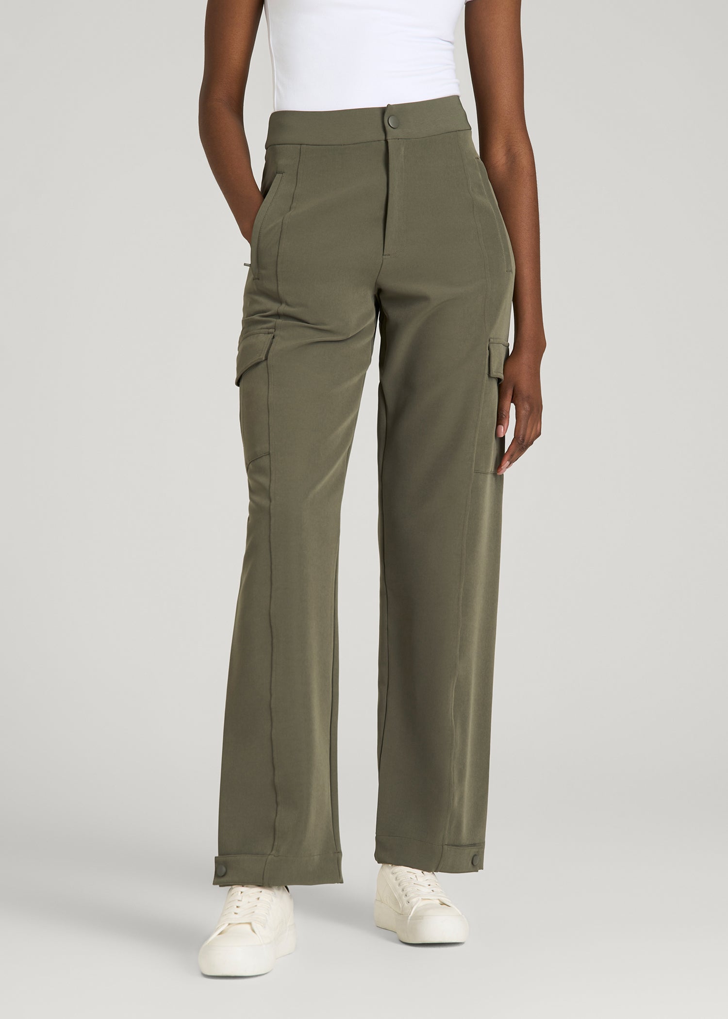 American Tall Online Shop | Traveler Cargo Pant for Tall Women in Olive