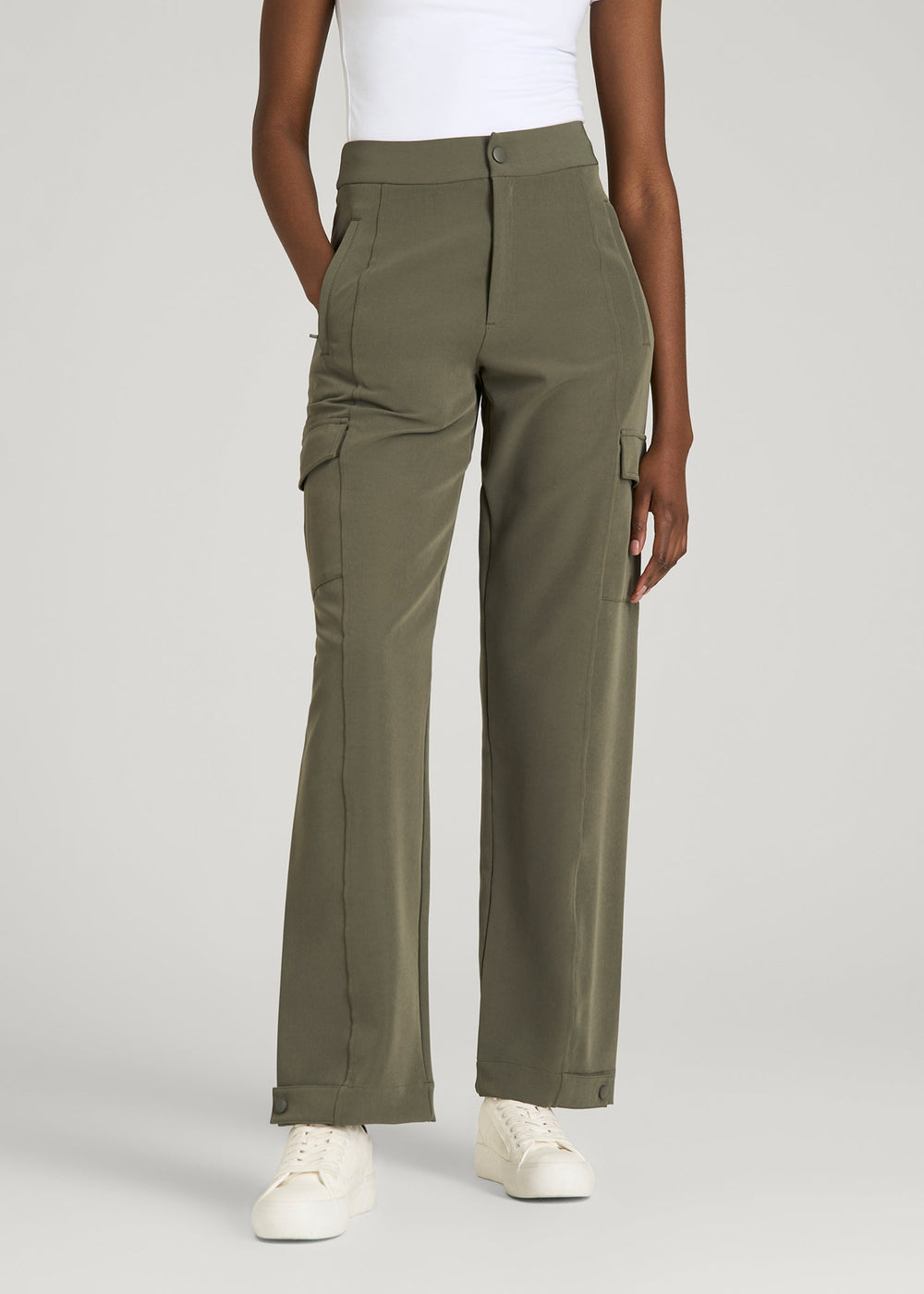 American Tall Online Shop | Traveler Cargo Pant for Tall Women in Olive