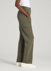 American Tall Online Shop | Traveler Cargo Pant for Tall Women in Olive