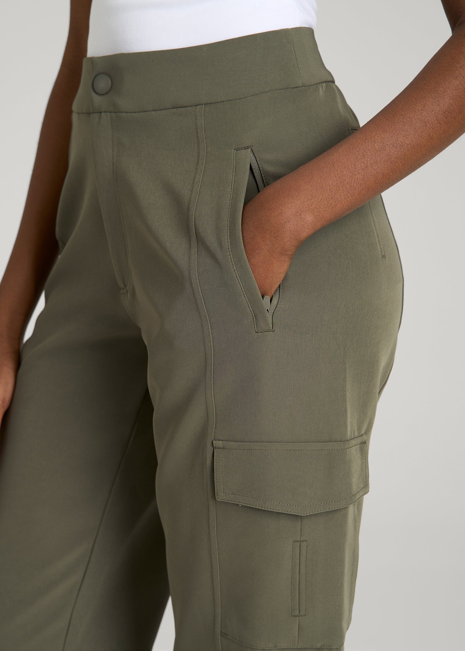 American Tall Online Shop | Traveler Cargo Pant for Tall Women in Olive