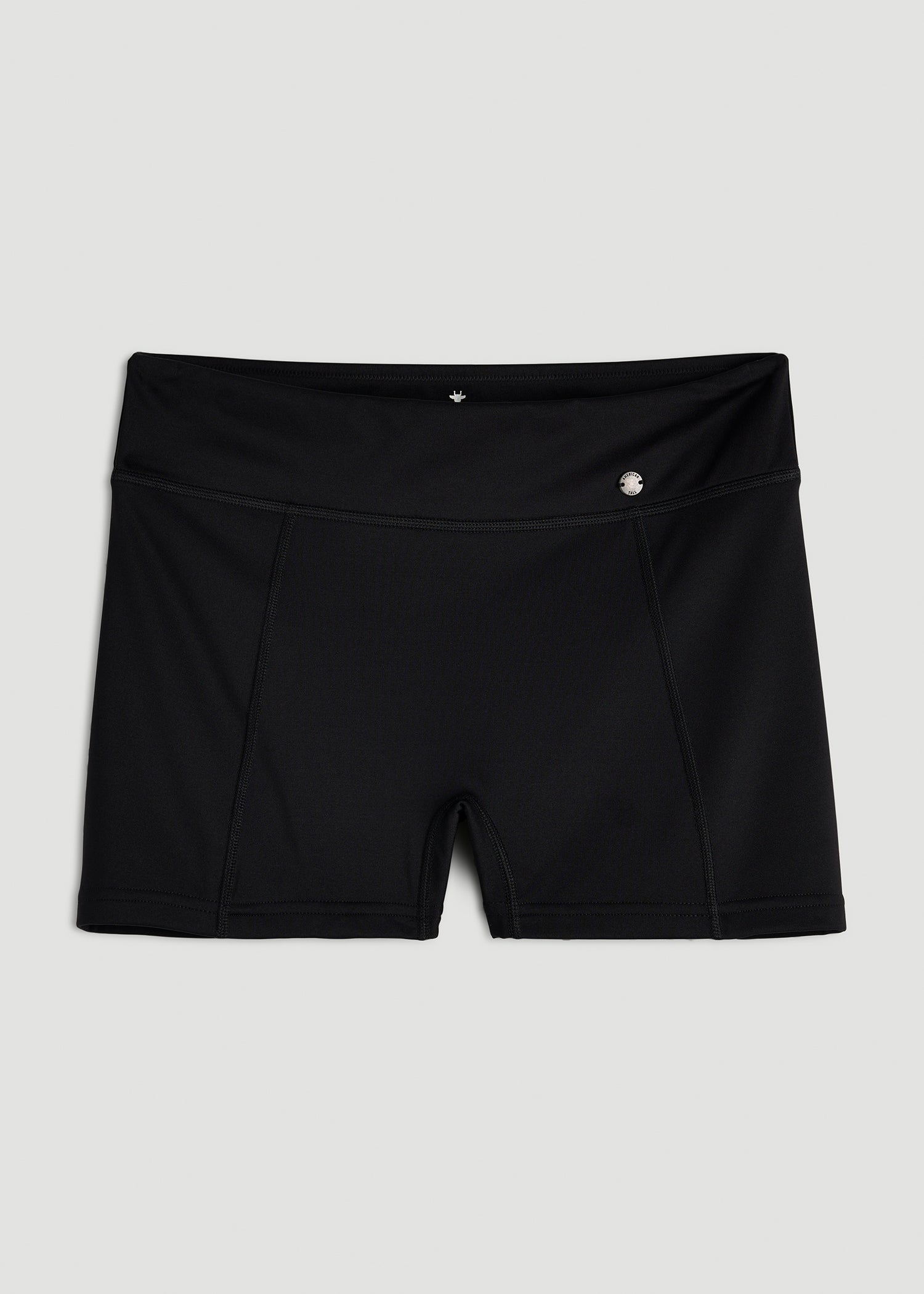 American Tall Outlet | Fitted Hybrid Shorts for Tall Women in Deep Black