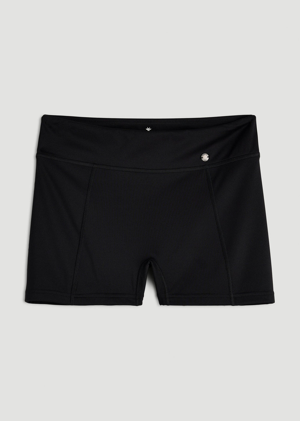 American Tall Outlet | Fitted Hybrid Shorts for Tall Women in Deep Black