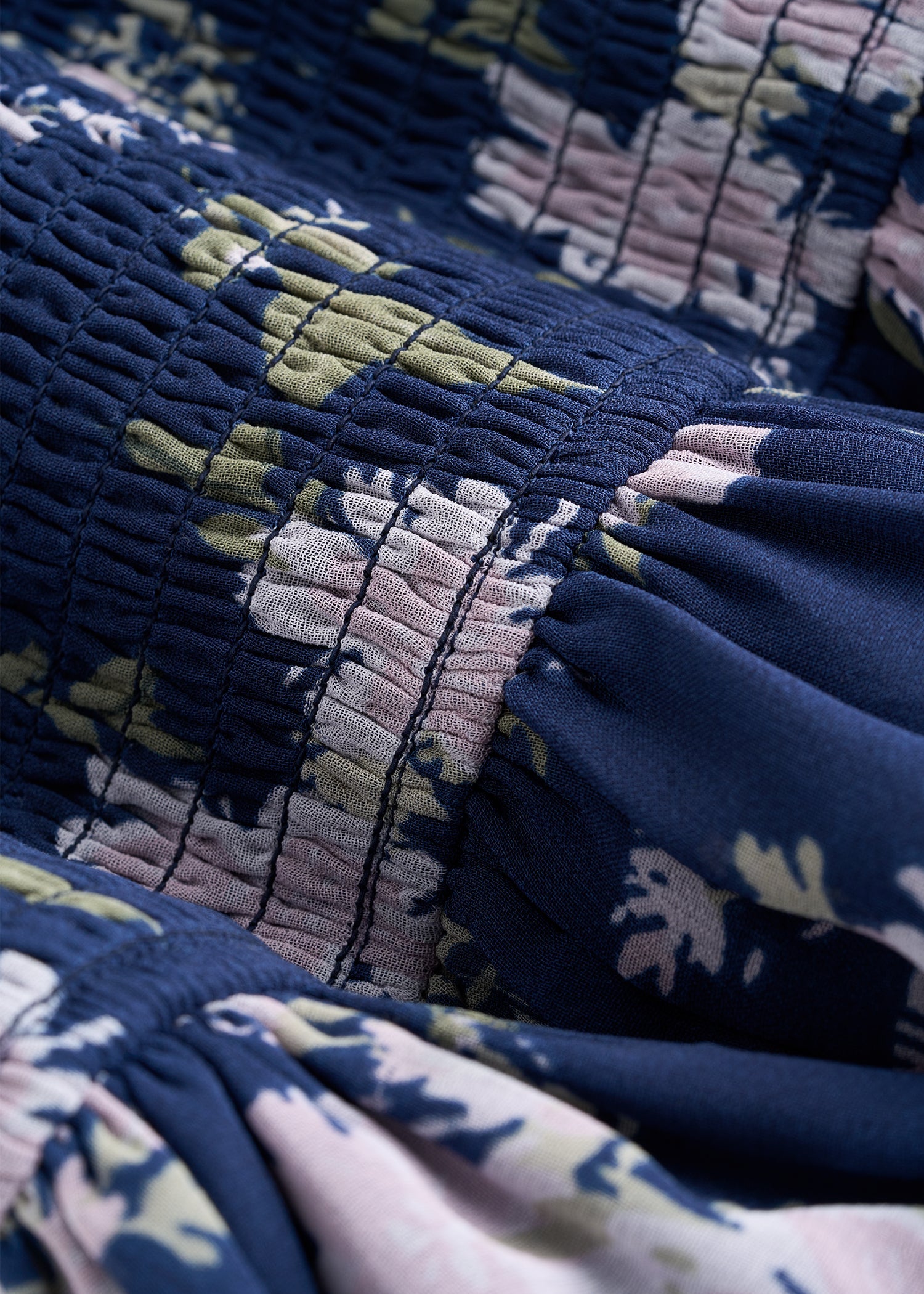 American Tall For Sale | Chiffon Mini Gumdrop Dress for Tall Women in Dark Navy Floral
