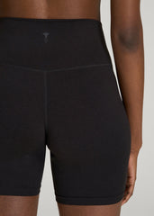 American Tall Online Shop | Ultra Soft High Rise Bike Shorts for Tall Women in Black Mix