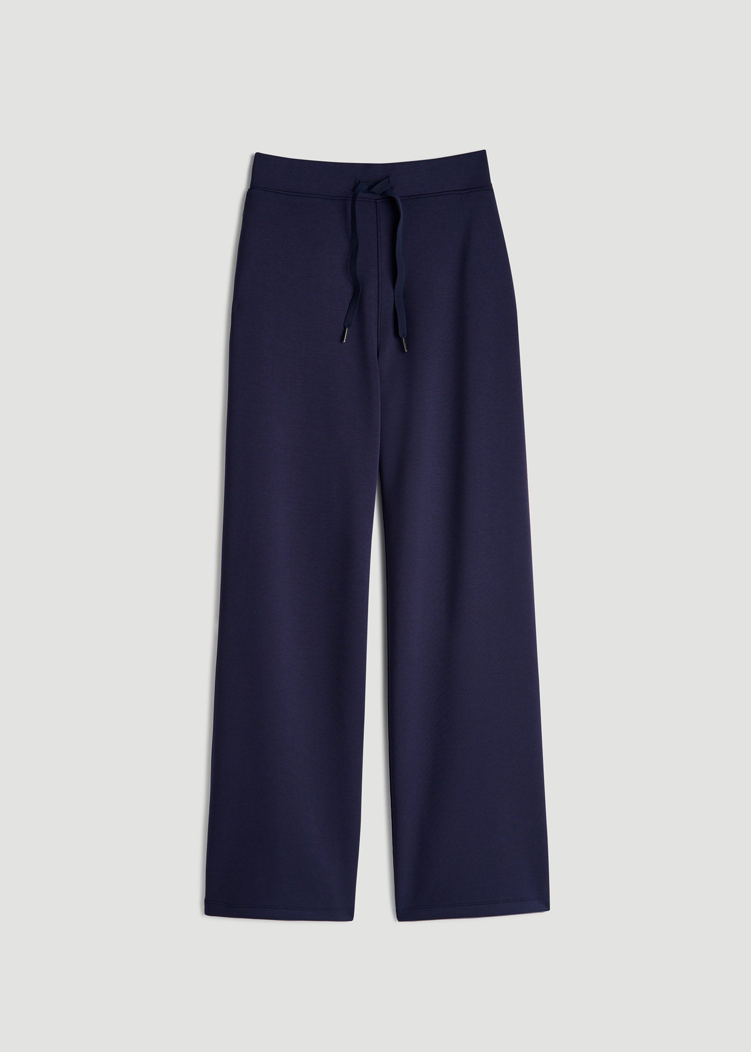 American Tall Online Shop | Pull-On Tie Waist Wide Leg Pants for Tall Women in Navy