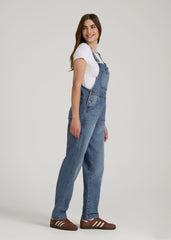 American Tall Discount | Denim Overalls for Tall Women in Malibu Blue