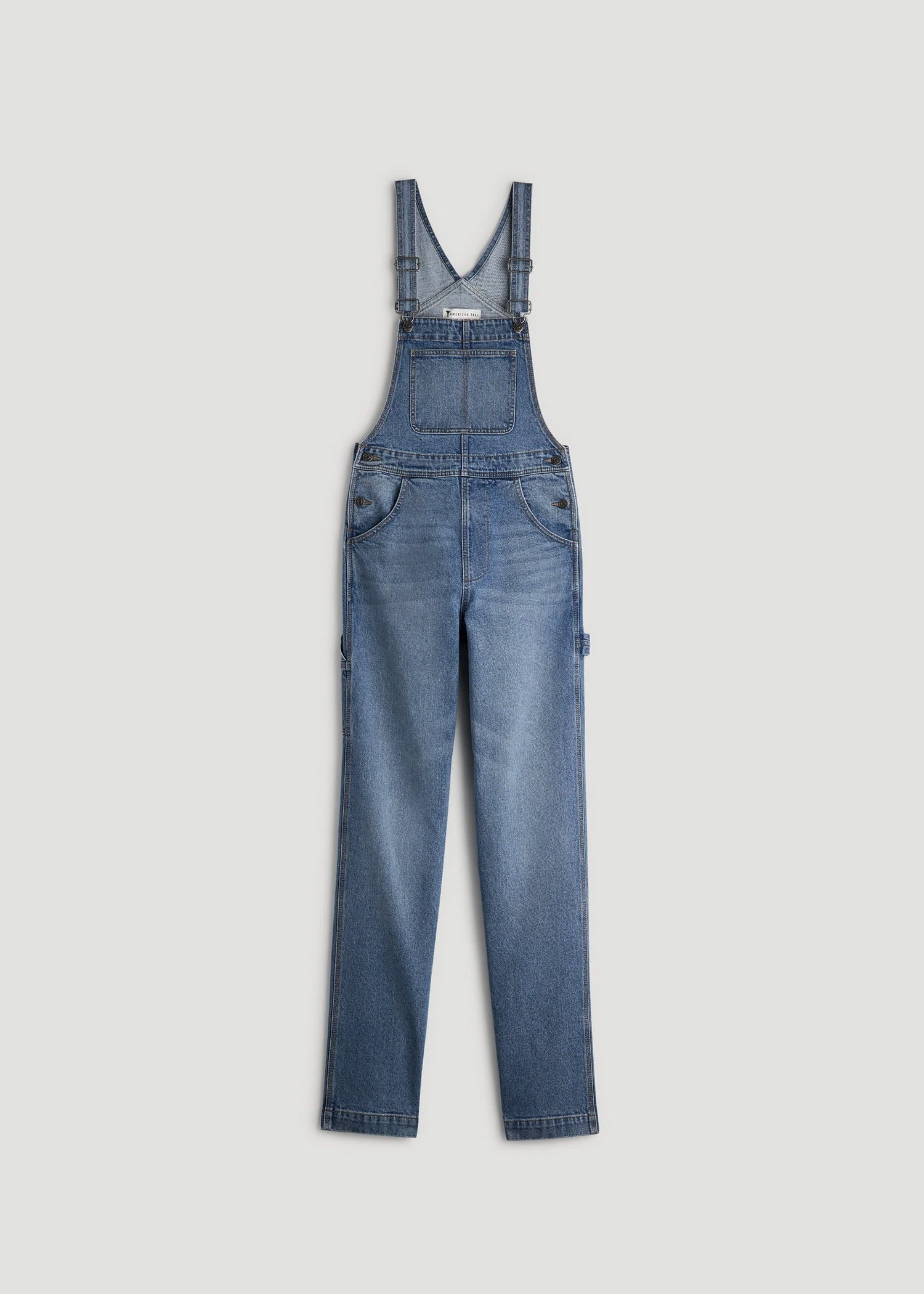 American Tall Discount | Denim Overalls for Tall Women in Malibu Blue