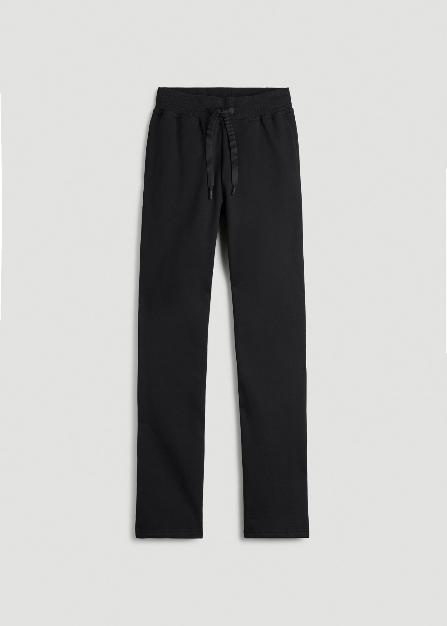 American Tall Sale | Wearever Fleece Open-Bottom Sweatpants for Tall Women in Black