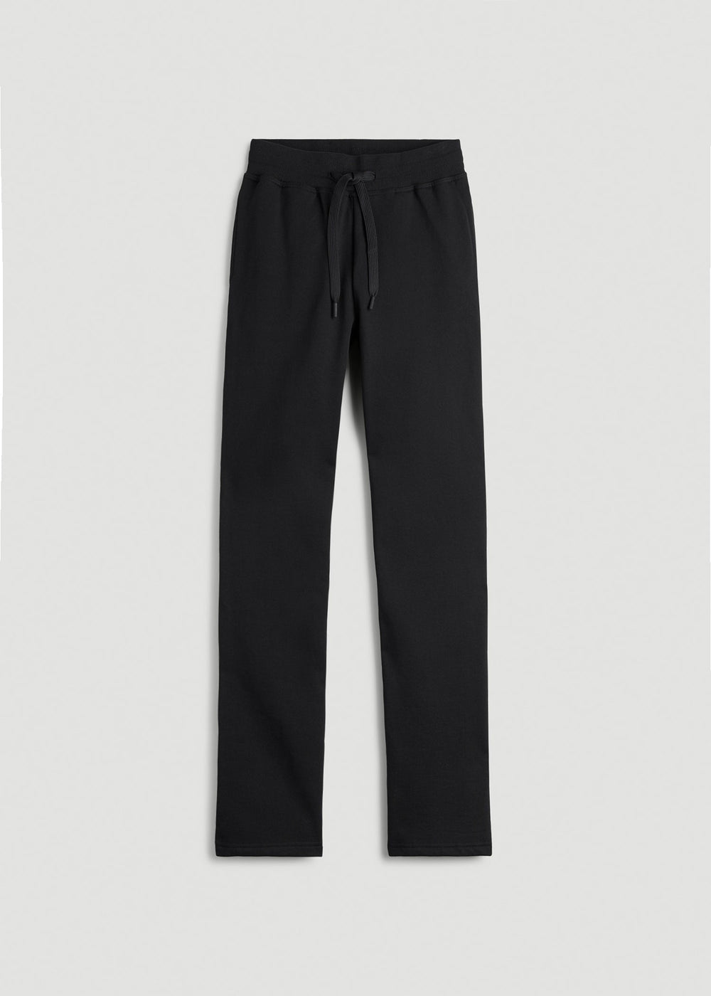 American Tall Sale | Wearever Fleece Open-Bottom Sweatpants for Tall Women in Black
