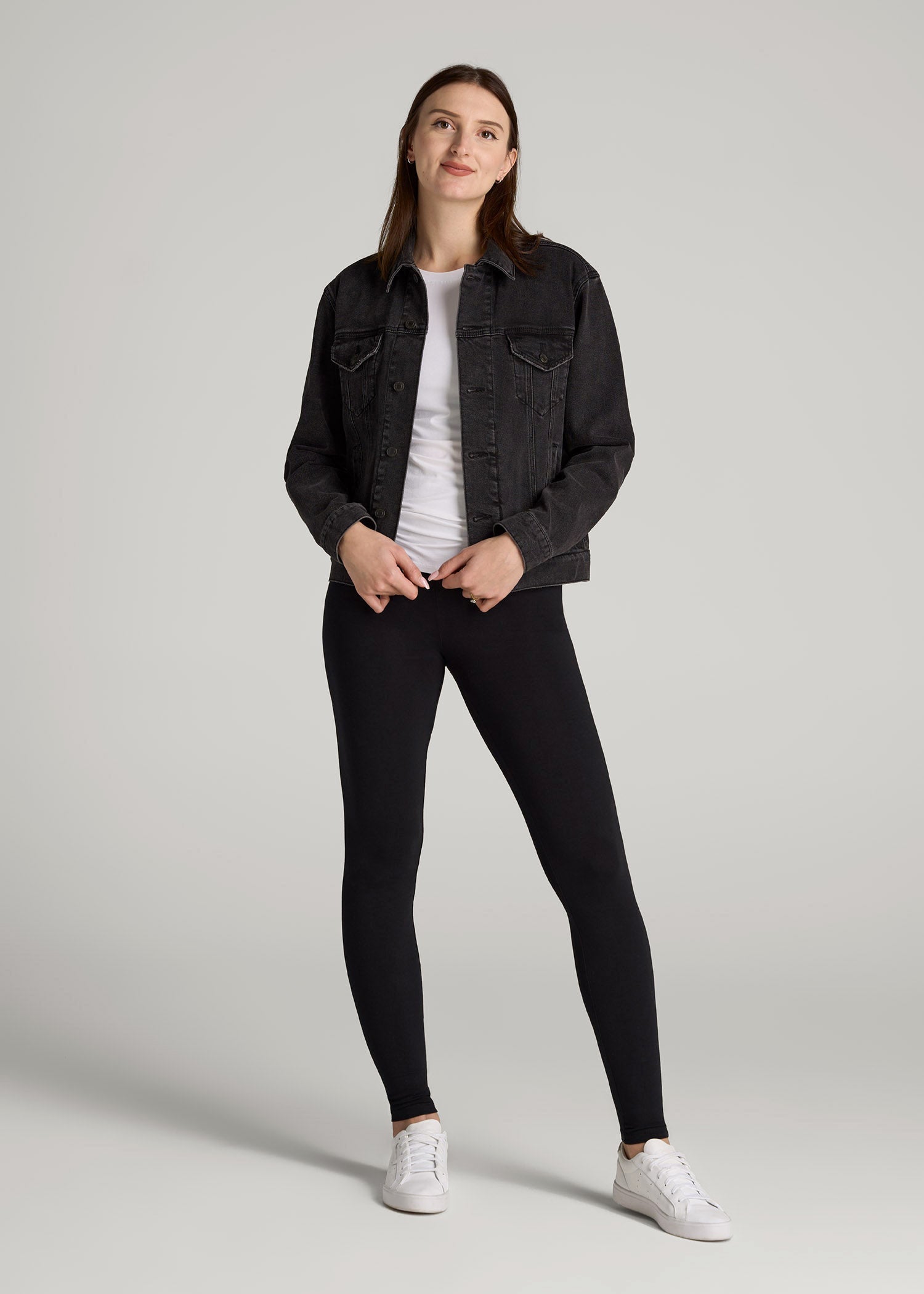 American Tall For Sale | Cotton Leggings for Tall Women in Black