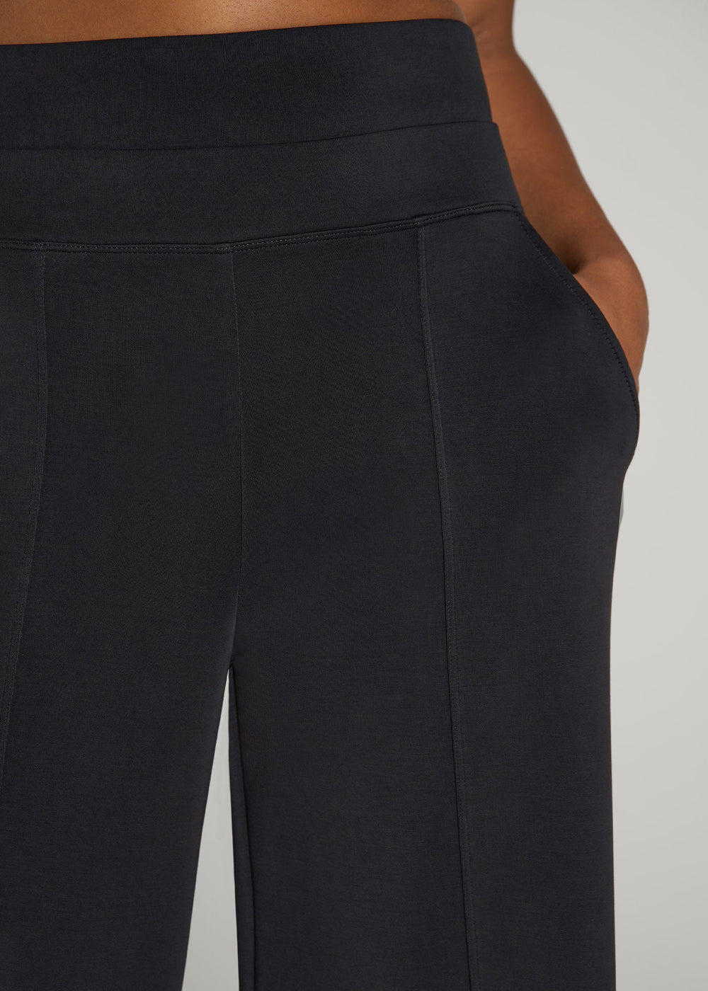 American Tall Discount | Soft Motion Wide Leg Ultra High Rise Pant for Tall Women in Black