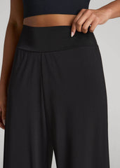 American Tall For Sale | Pull-On Breezy Wide Leg Pants for Tall Women in Black