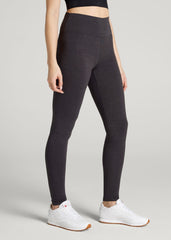 American Tall Sale | Cotton Leggings for Tall Women in Shadow Grey Mix