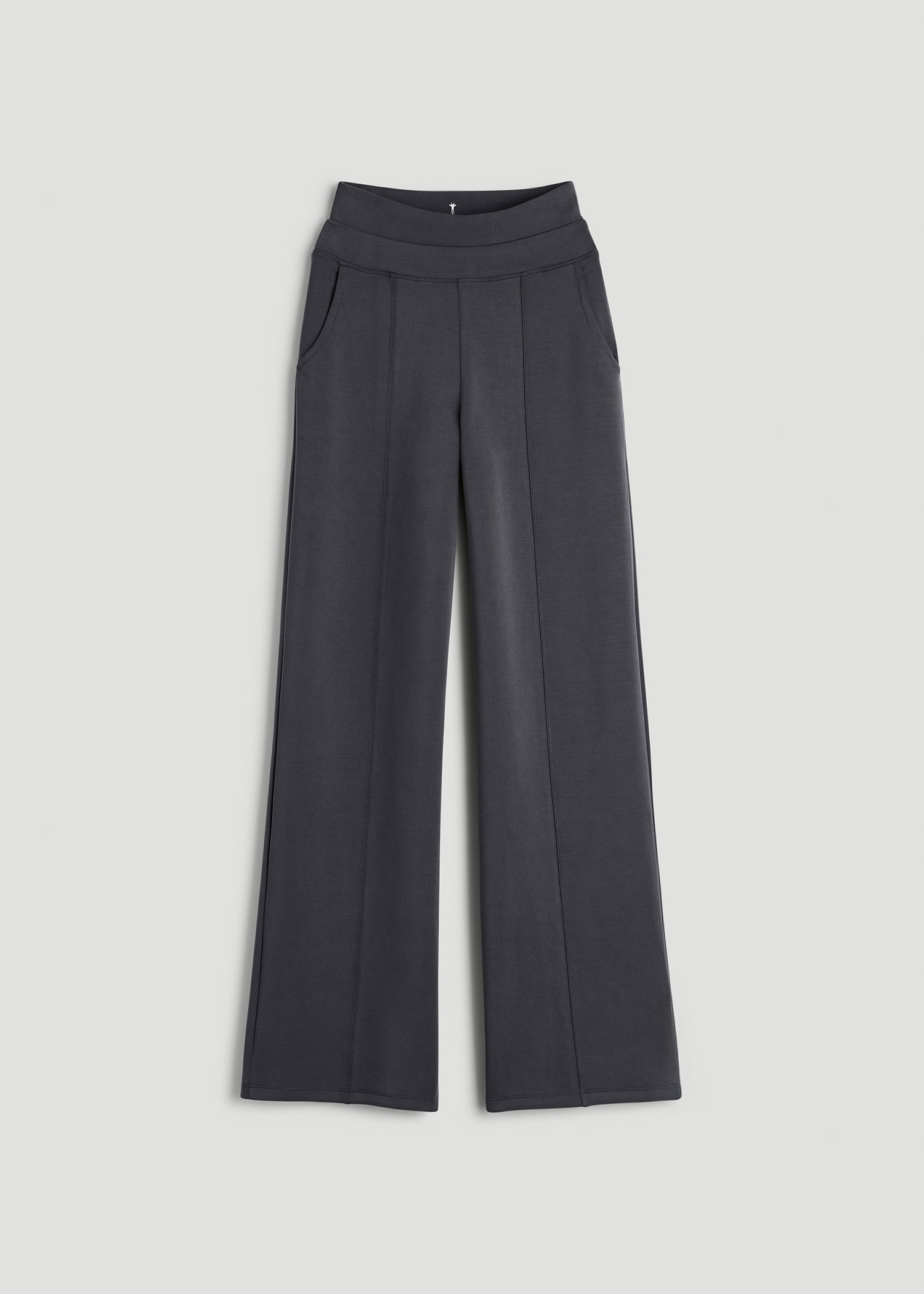 American Tall Outlet | Soft Motion Wide Leg Ultra High Rise Pant for Tall Women in Charcoal Rinse