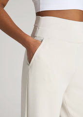 American Tall Discount | Soft Motion Wide Leg Ultra High Rise Pant for Tall Women in Pearl