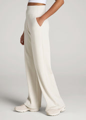 American Tall Discount | Soft Motion Wide Leg Ultra High Rise Pant for Tall Women in Pearl