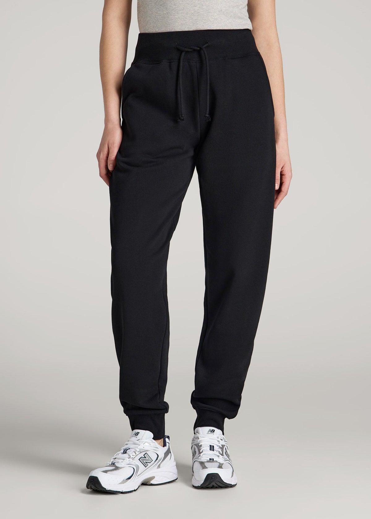 American Tall Online | A.T. Basics Athletic Joggers for Tall Women in Black