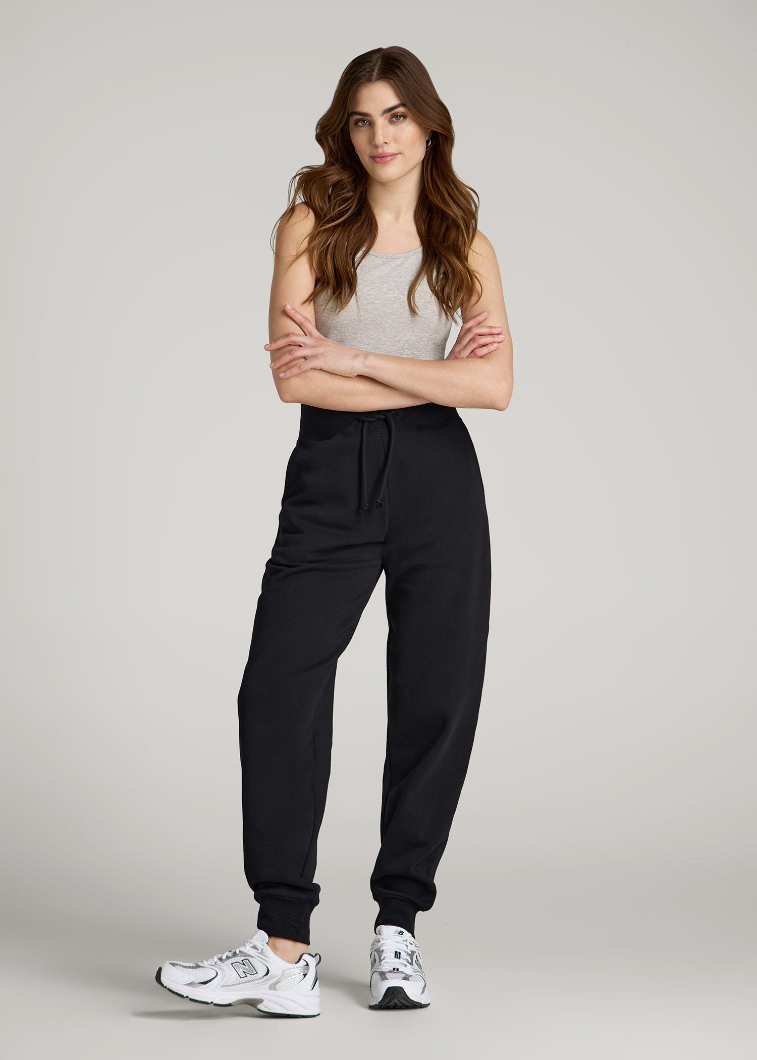 American Tall Online | A.T. Basics Athletic Joggers for Tall Women in Black